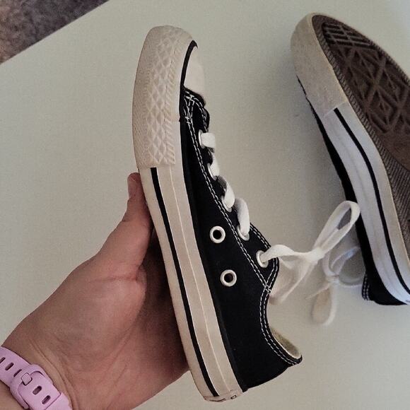 Converse Kids Black and White Sneakers - Picture 8 of 11